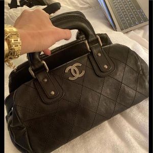 Chanel Outdoor Ligne Doctor Bag Quilted Caviar